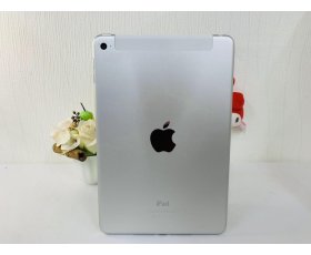 iPad Mini 4 7.9inh 64G Wifi + Cell gắn sim vào là sài / Màu Silver ( Trắng ) / Qsd đẹp tầm 93-94% / Pin 92% / Ms : 6670