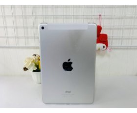 iPad Mini 4 7.9in 64GB Wifi + Cell (Về VN gắn sim vào sài) / Màu Silver ( Trắng )/ Qsd đẹp tầm 98% / Pin 96% Máy trần + kpk / Ms: 2659