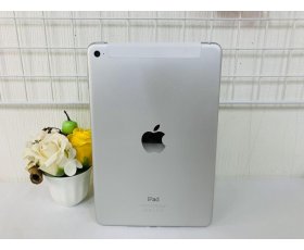 iPad Mini 4 7.9in 64GB Wifi + Cell (Về VN gắn sim vào sài) / Màu Silver ( Trắng )/ Qsd đẹp tầm 92-93% / Pin 74% Máy trần + kpk / Msfbw: 6474