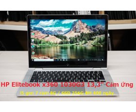 HP Elitebook X 360 1030G2 13.3" Màn Hình Cảm Ứng 2017 / Core i5 7200U 2.50Ghz-2.70Ghz 4CPU / Ram 8G / SSD 256Gb / Win 10Pro / Tiếng Việt / MS:JE4XHZ