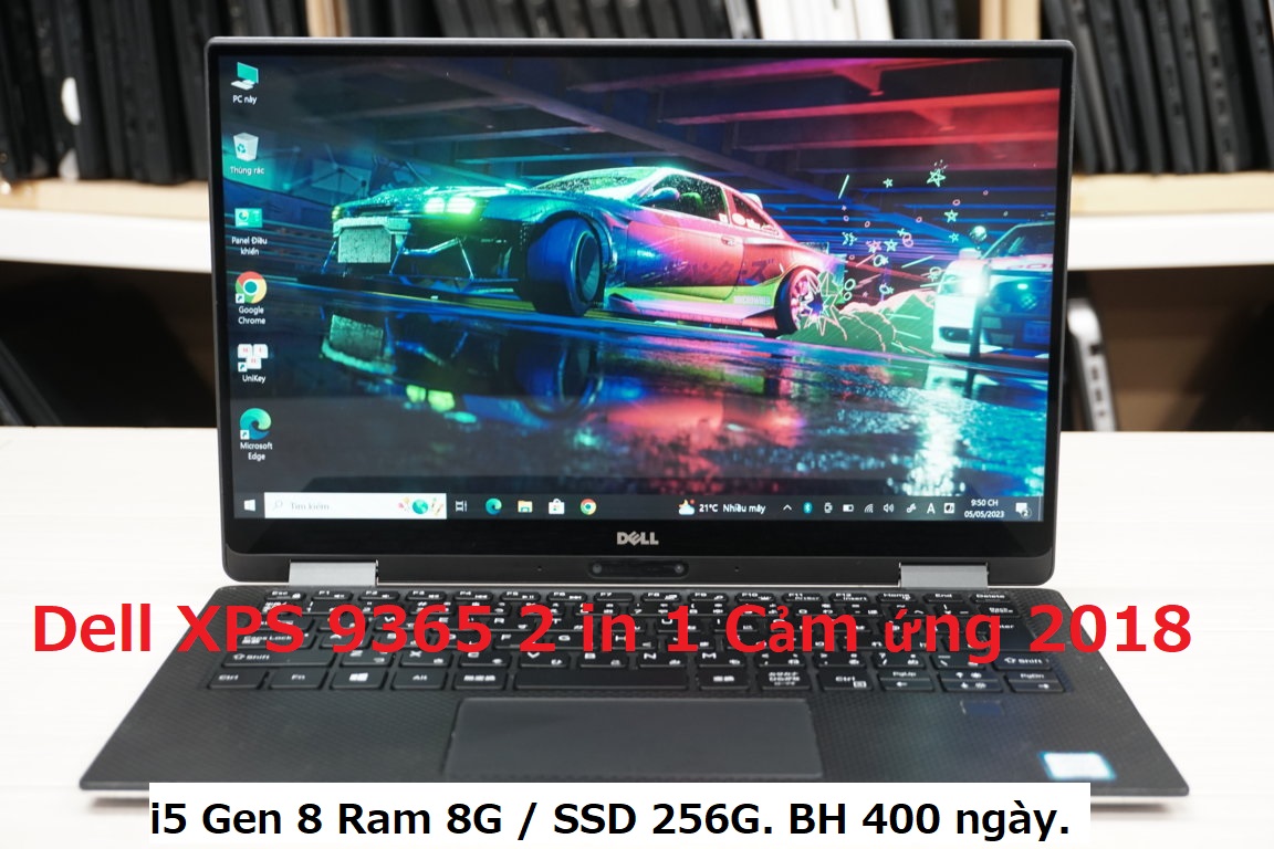 Dell XPS 9365 2in1 13.3" Màn Hình Cảm Ứng 2018 / Core i5 8200U / Ram 8G / SSD 256Gb / Win 10Pro / Tiếng Việt / MS:JE4466