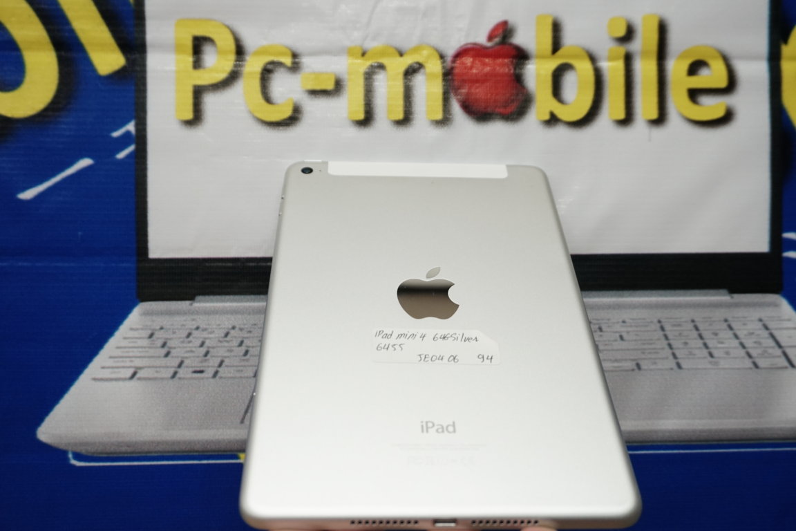  Ipad Mini 4 7.9inh / 64G / Wifi + Cell ( Silver ) Trắng / QSD đẹp đến 93-94% / Máy Trần +KPK / Pin 90% / MS: Sl 02
