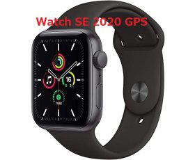 Apple Watch SE 2020 44mm GPS( Ko sài sim ) / Gray Aluminum Case / Black Sport Band  / New 100% Chưa khui hộp BH Apple 1 Năm / MS:W01D8YE